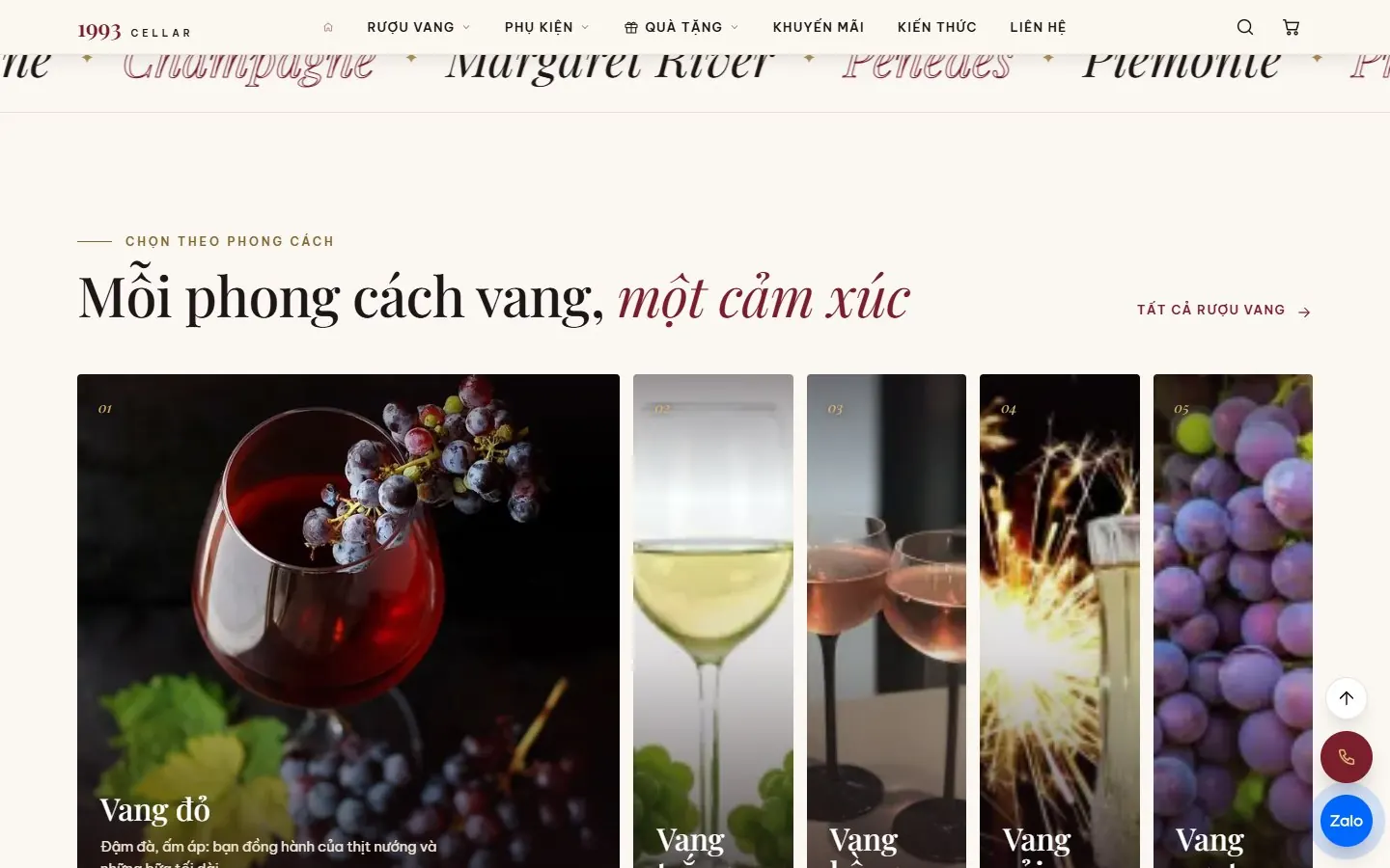 1993 Cellar: Home: shop by wine style