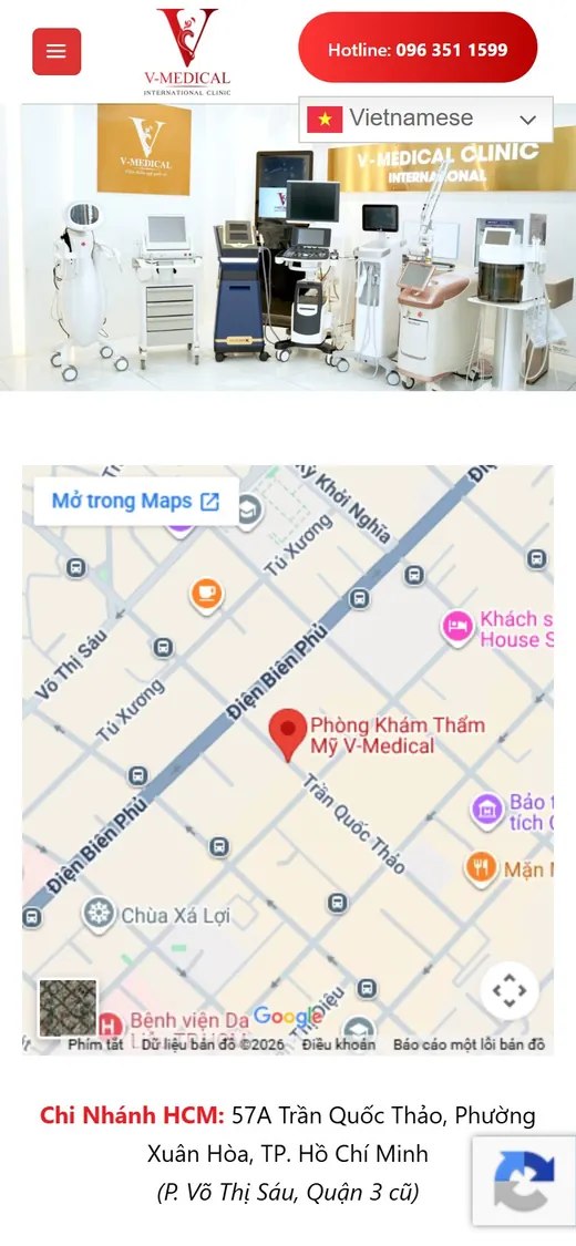V-Medical Clinic on mobile: Map and contact