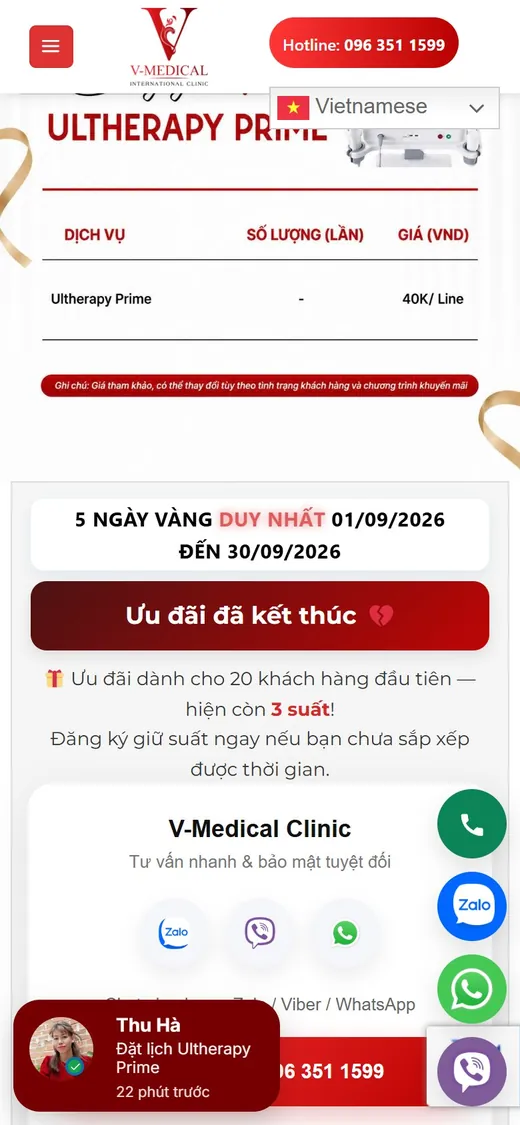 V-Medical Clinic on mobile: Limited offer